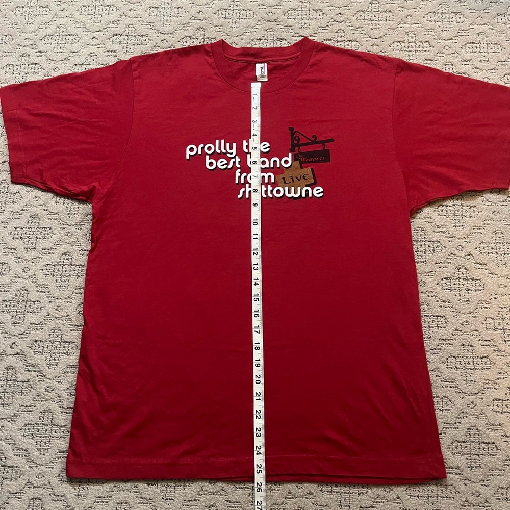 🎸 '06 LIVE Band Ed Kowalczyk Best Band From Shi* Town Weavers York Penn. Red Tee - Picture 6 of 14